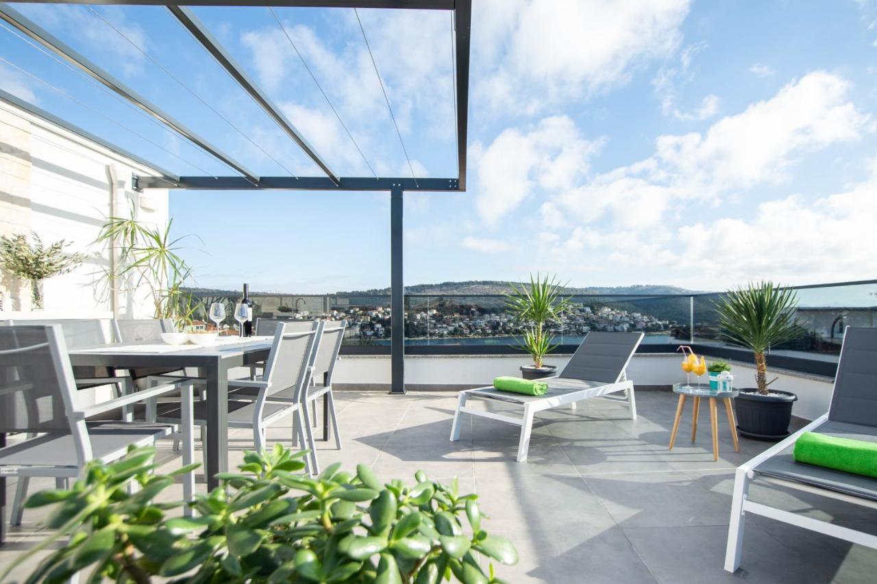 Penthouse Adriatic Blue Apartment Trogir Exterior photo